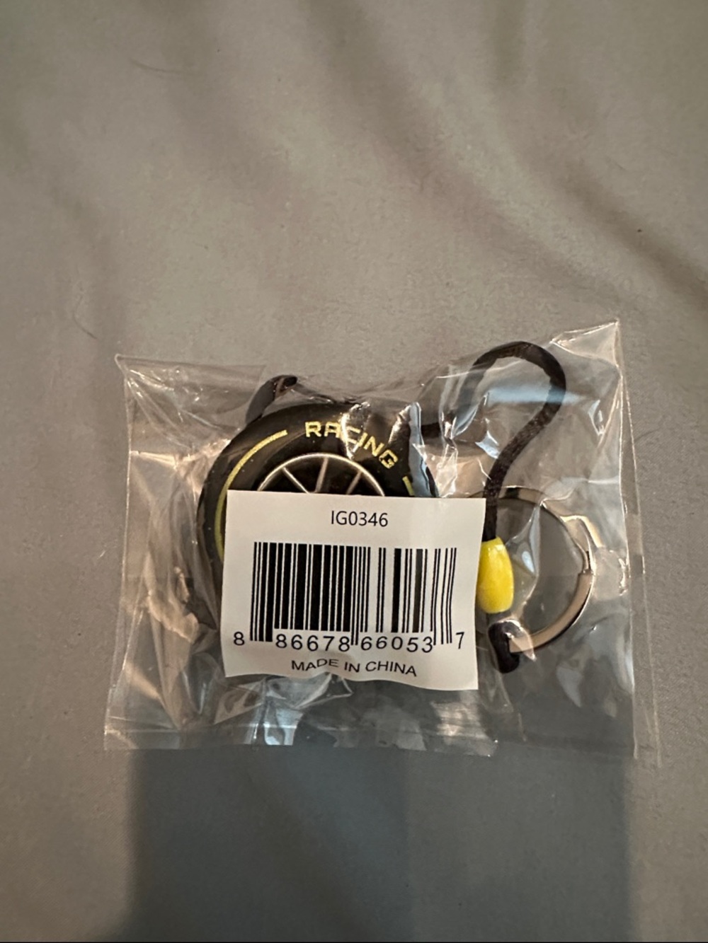 Invicta Racing F1 Rubber Tire keychain - Picture 3 of 4